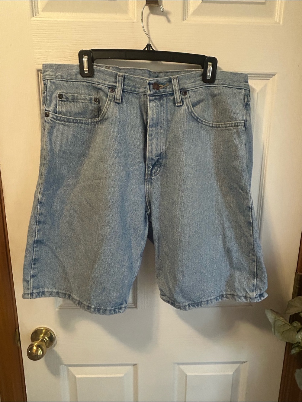 Classic Light Blue Denim Men's Shorts